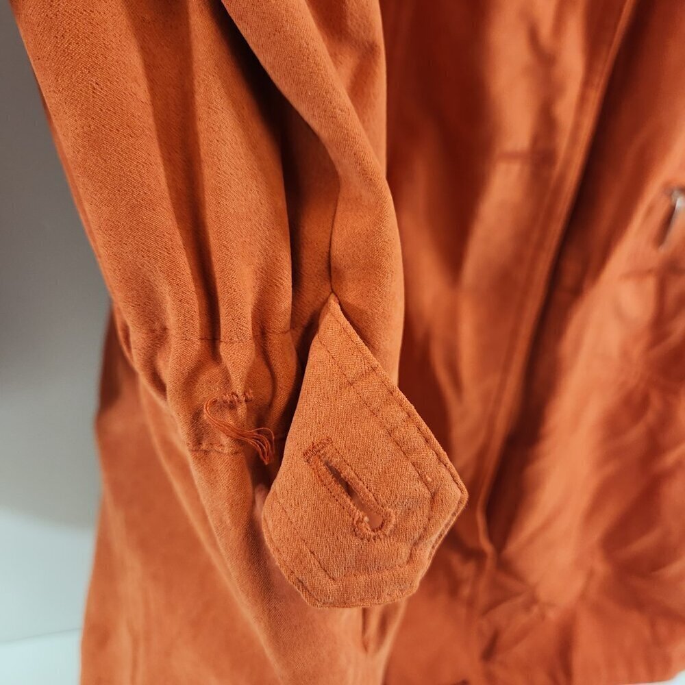 FNR Fanero Orange Lightweight Oversize Jacket Size 46 Poland 90s Fashion - Picture 3 of 14
